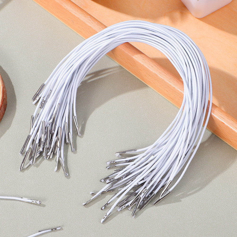 200Pcs Elastic Barbed String w - Mask Lanyard Adjustable 评论和价格