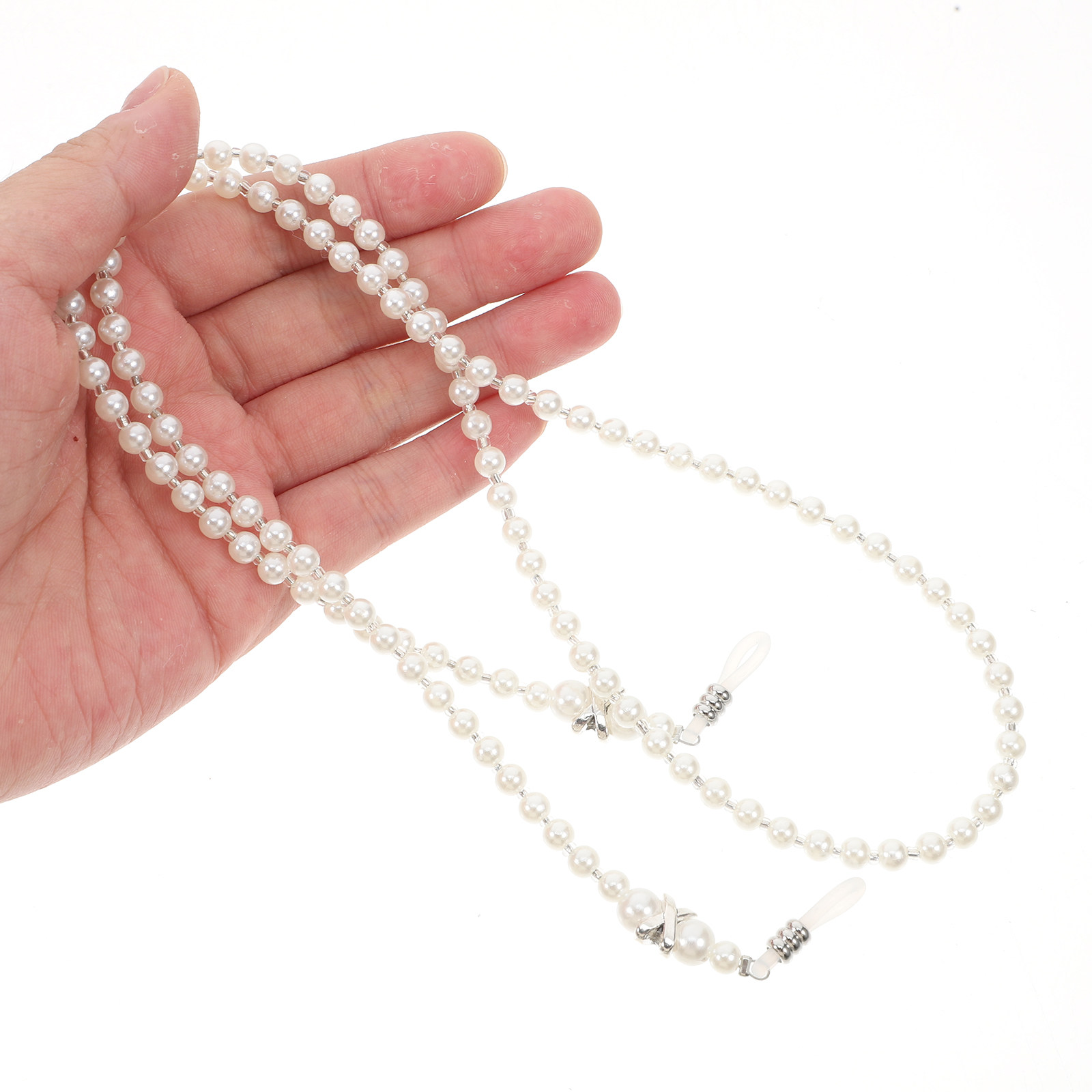 Pearl Eyeglass Chain Elegant B - Mask Chain Holder 评论和价格
