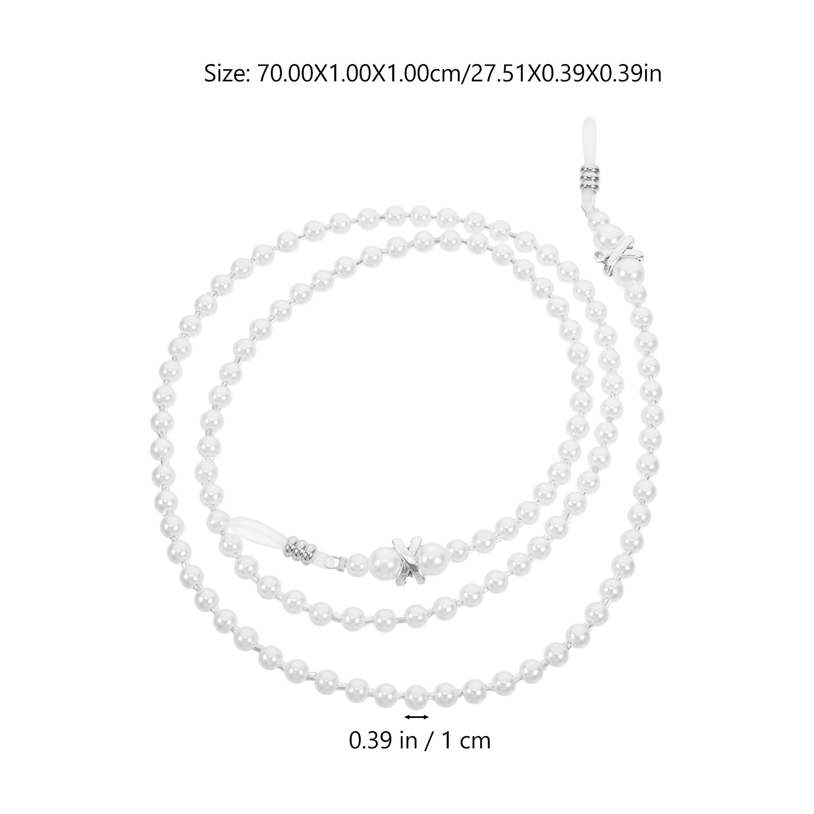 Pearl Eyeglass Chain Elegant B - Mask Chain Holder 评论和价格