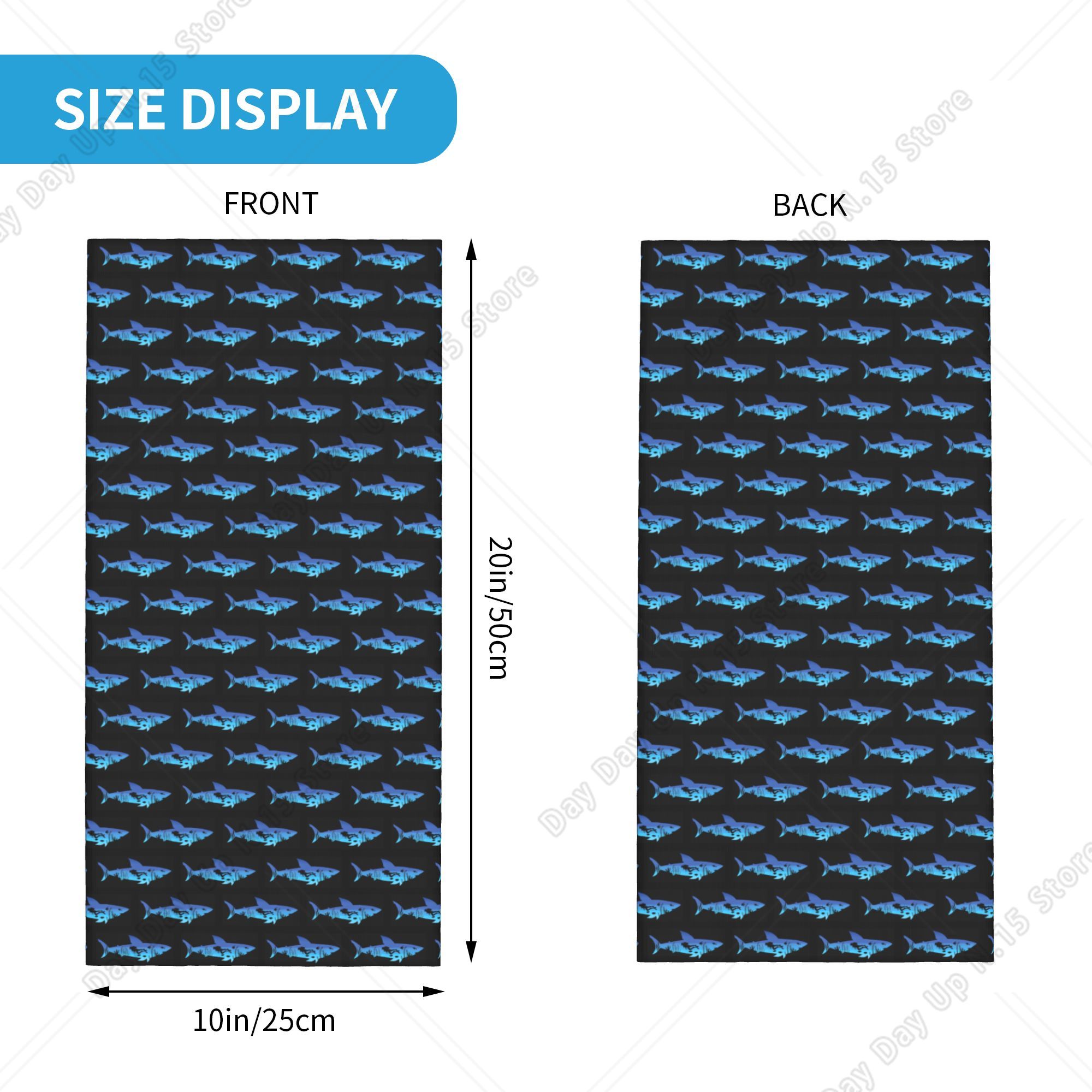 Shark Scuba Diving Bandana Nec - Neck Gaiter Face Cover 评论和价格