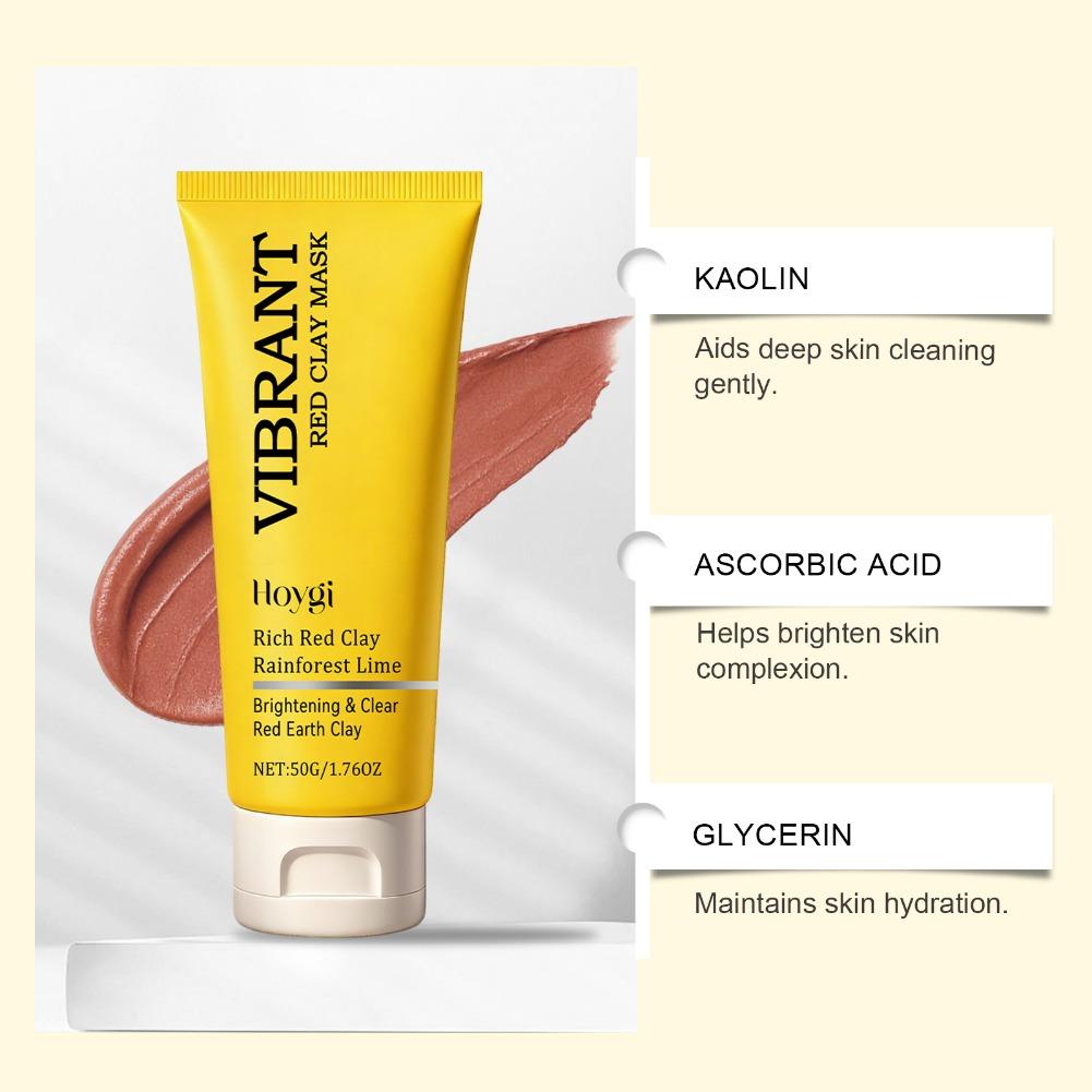 Vibrant Red Clay Mask - Natura - Dust Mask Construction 评论和价格
